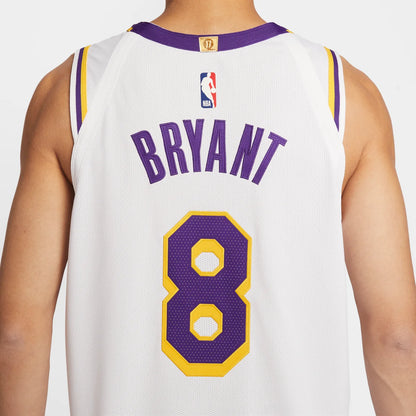 Nike NBA Los Angeles Lakers Association Authentic Jersey 'Kobe Bryant #8' White (DM5911-102)