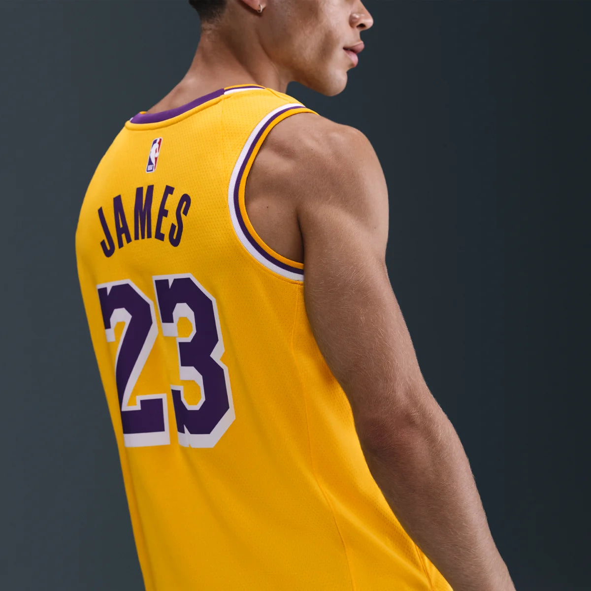 Nike NBA Lakers Icon Edition Jersey 'LeBron James #23' Gold 2022 (DN2009-733)
