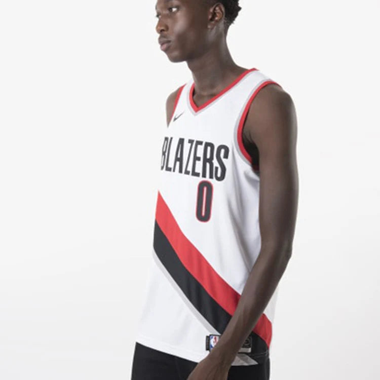 Nike NBA Portland Trail Blazers Association Edition Swingman Jersey 'Damian Lillard #0' White 2017 (864445-100)