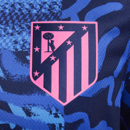 Nike Atletico Madrid 2024/25 Stadium Third Replica Jersey Blue/Pink (FQ2021-493)