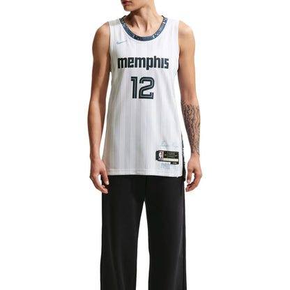 Nike NBA Memphis Grizzlies City Edition Swingman Jersey 'Ja Morant #12' White MLK50 2023 (HM5986-104)
