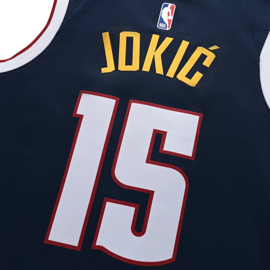 Nike NBA Denver Nuggets Icon Edition Swingman Jersey 'Nikola Jokić #15' Midnight Navy 2022 (DN2003-419)