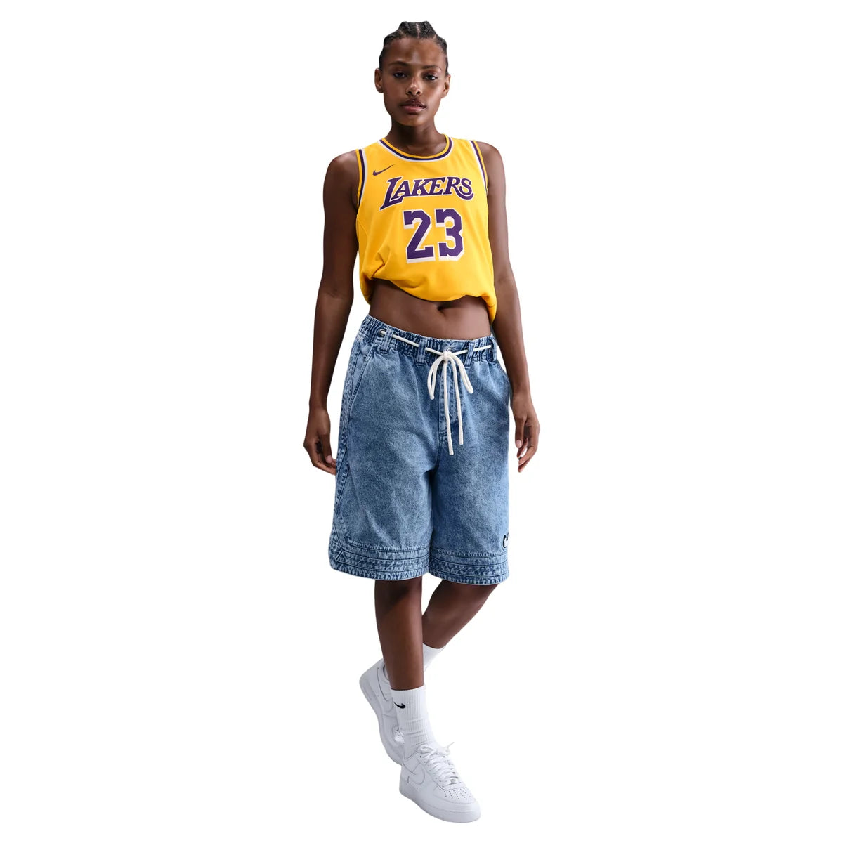 Nike NBA Lakers Icon Edition Jersey 'LeBron James #23' Gold 2022 (DN2009-733)
