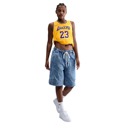 Nike NBA Lakers Icon Edition Jersey 'LeBron James #23' Gold 2022 (DN2009-733)