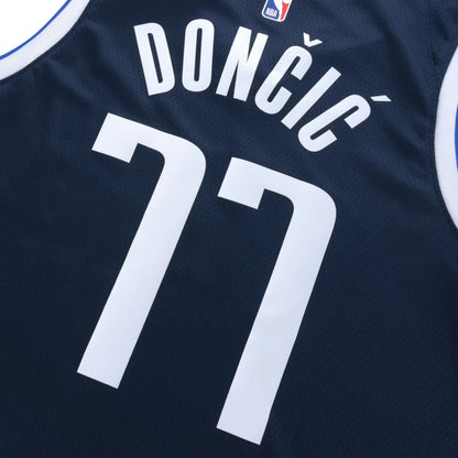Jordan Brand NBA Dallas Mavericks Statement Edition Swingman Jersey 'Luka Dončić #77' Navy 2021 (DO9523-420)