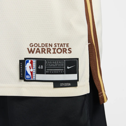 Nike NBA Warriors City Edition Swingman Jersey 'Stephen Curry #30' Natural Cream 2023 (HM5981-123)