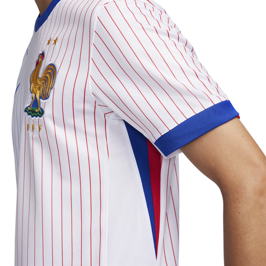 Nike France FFF 2024/25 Stadium Away Jersey White/Blue (FJ4273-100)