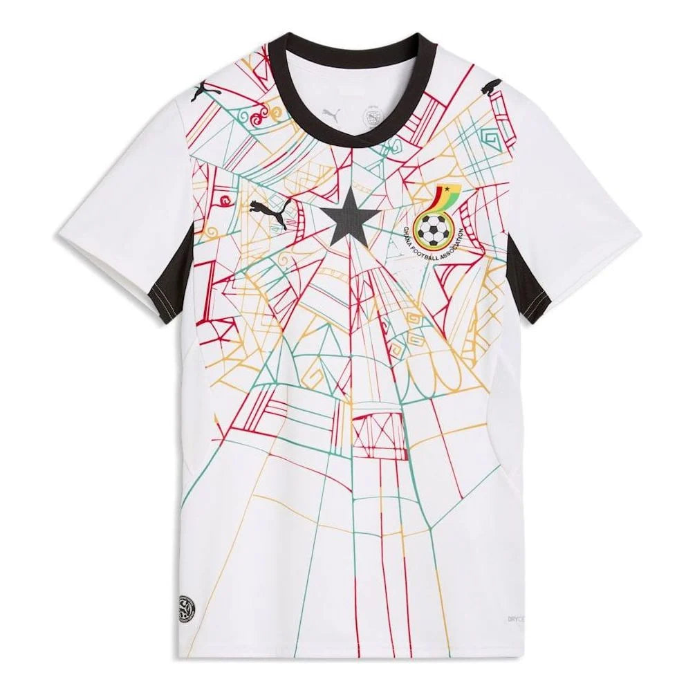 PUMA Ghana 2026 Women's Home Jersey White/Black (783420-01)