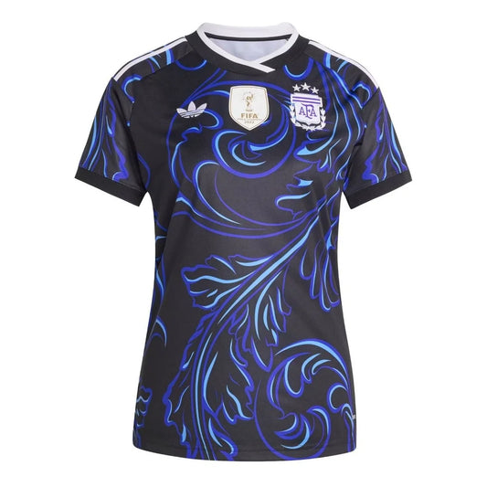 adidas Argentina 2026 Women's Away Jersey Black Asia Sizing (KB0639)