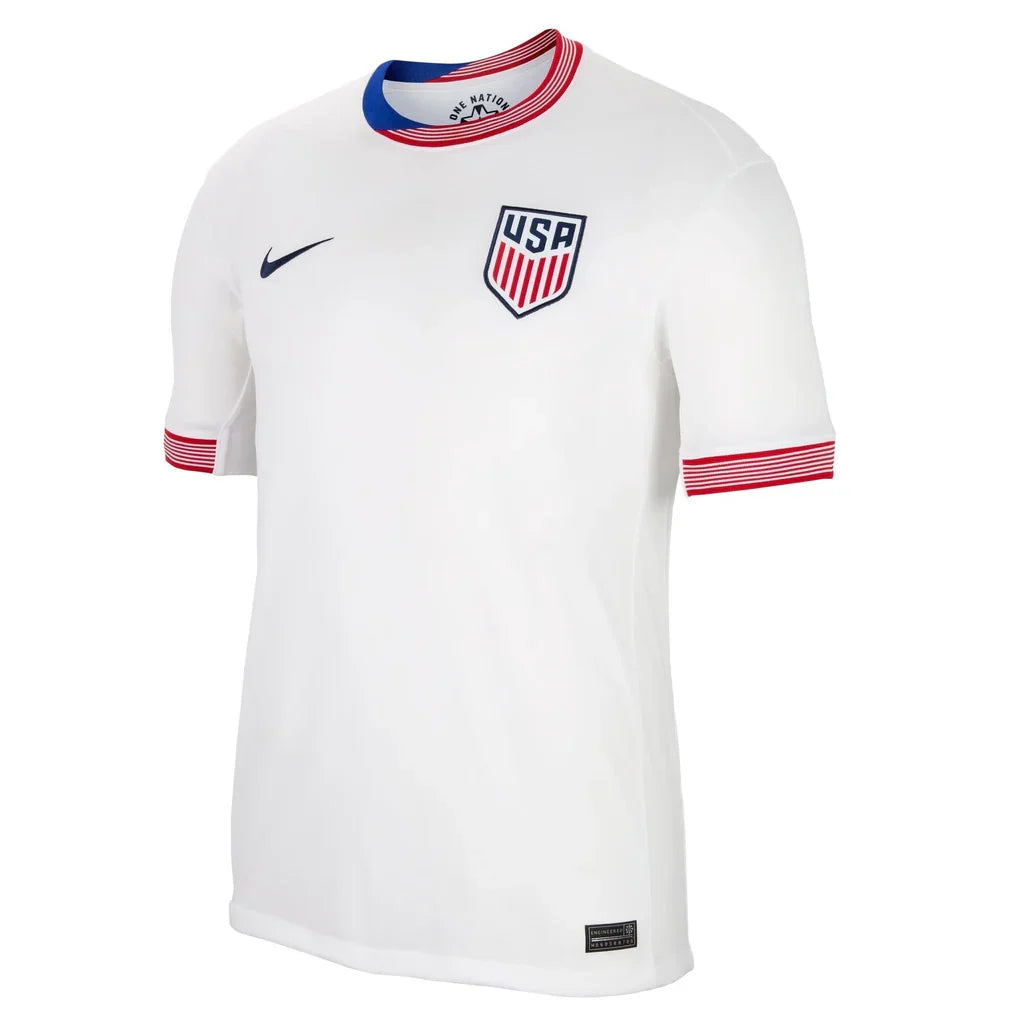 Nike USMNT 2024 Stadium Home Replica Jersey White (FJ4278-100)