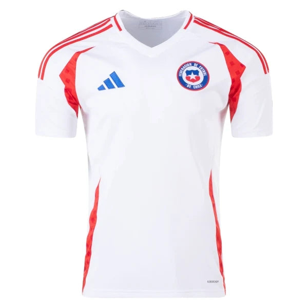 adidas Chile 2024 Away Jersey White/Red (IQ0674) - Asia Sizing