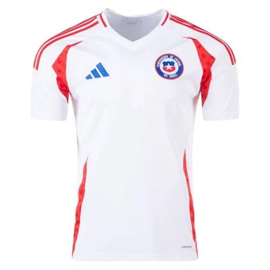 adidas Chile 2024 Away Jersey White/Red (IQ0674) - Asia Sizing