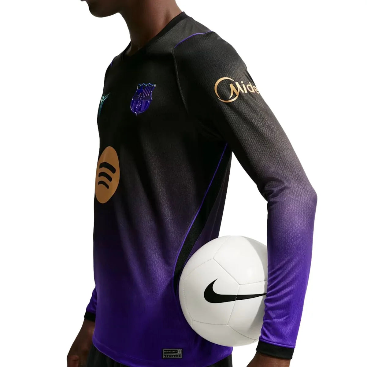 Nike Kobe x FC Barcelona 26/27 Stadium Away Replica Long-Sleeve Jersey 'Field Purple' (IR0045-505)