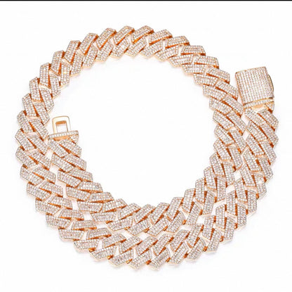 Luxe 16mm Baguette Cuban Link Necklace