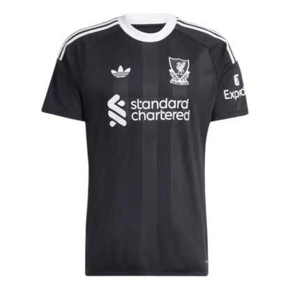 adidas Liverpool FC 2025/26 Third Goalkeeper Jersey Black (JV6477) - Asia Sizing