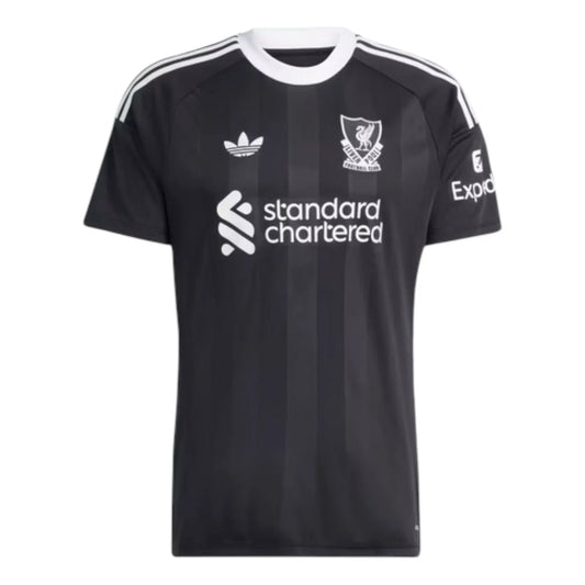 adidas Liverpool FC 2025/26 Third Goalkeeper Jersey Black (JV6477) - Asia Sizing