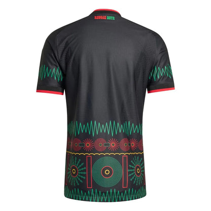 adidas Jamaica 2026 x Bob Marley Away Authentic Jersey Black Asia Sizing (KB7474)