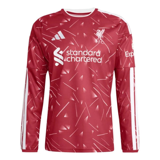 adidas Liverpool FC 2026/27 Home Long-Sleeve Jersey Active Maroon (KB8268)