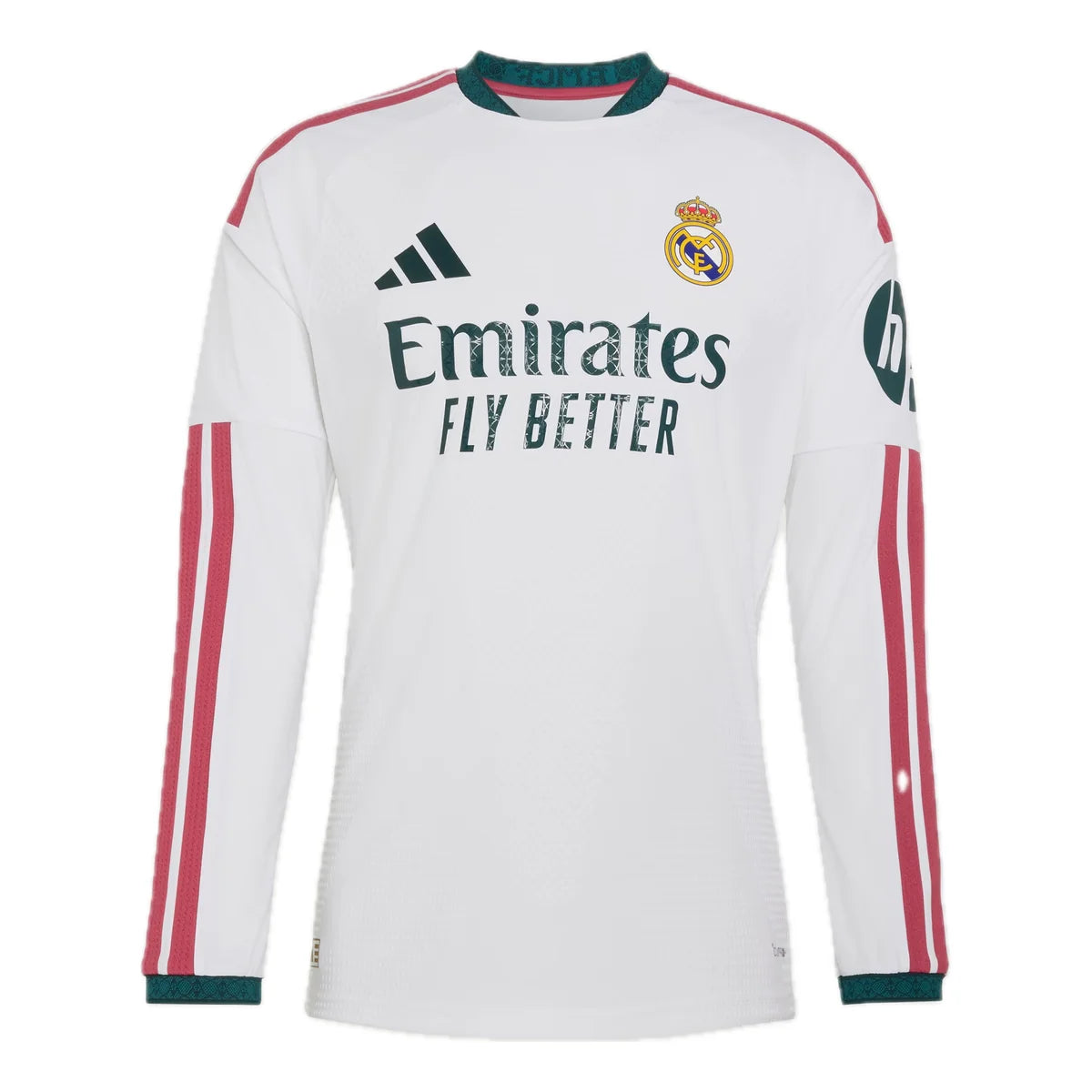 adidas Real Madrid 2026/27 Home Authentic Long-Sleeve Jersey White (KC3943)