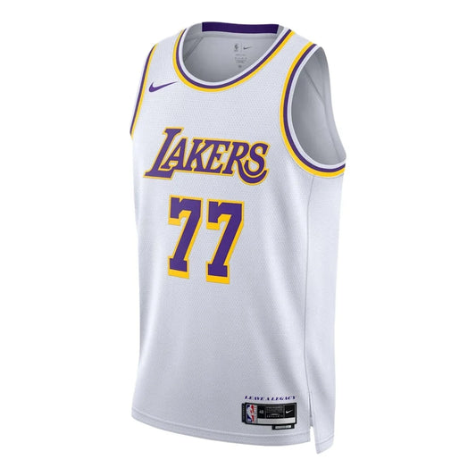 Nike NBA Lakers Association Edition Swingman Jersey #77 White 2022 (DN2081-107)