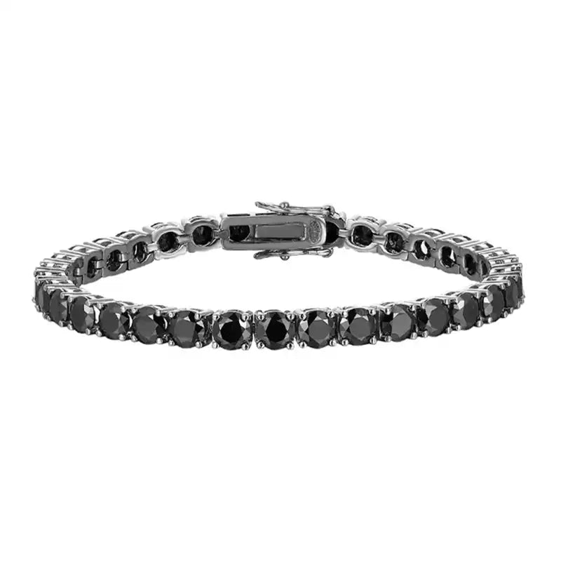 Black Moissanite Tennis Bracelet
