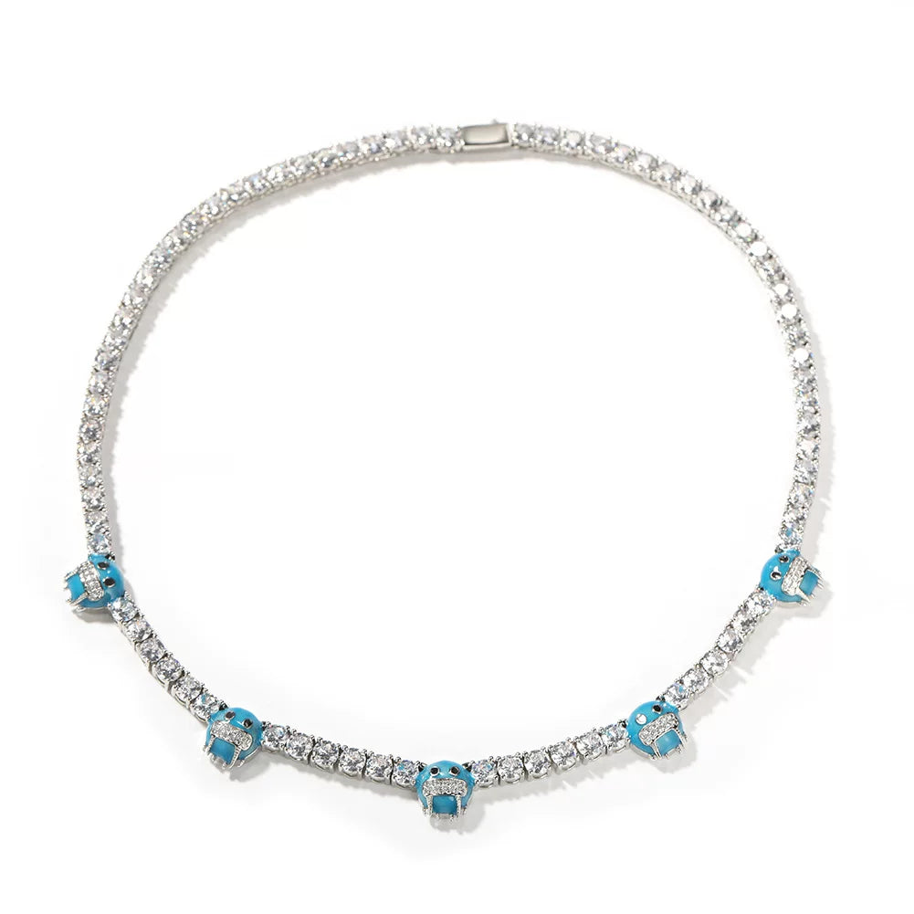 The Blue Panther Tennis Chain Necklace