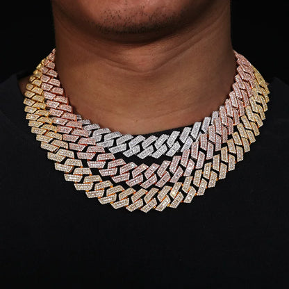 Luxe 16mm Baguette Cuban Link Necklace