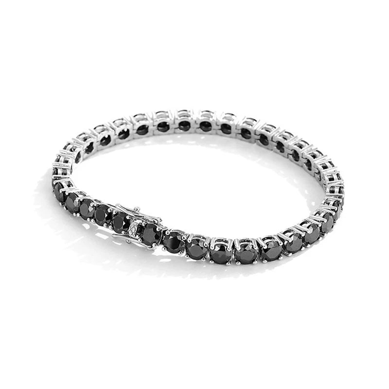 Black Moissanite Tennis Bracelet