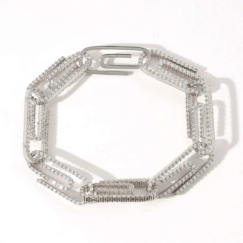 The Paperclip Chain Necklace & Bracelet Set