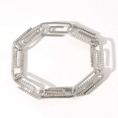 The Paperclip Chain Necklace & Bracelet Set