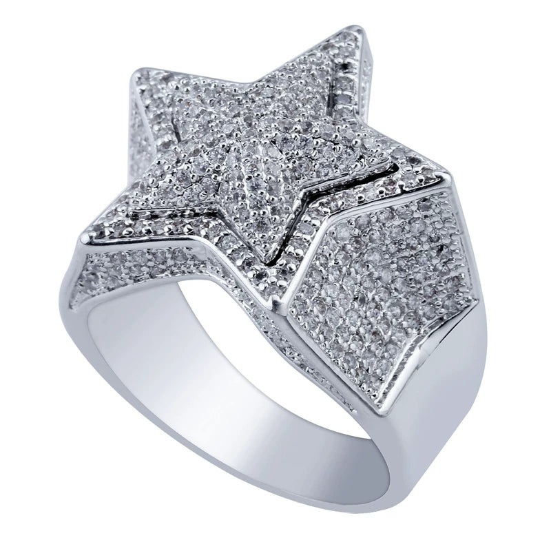 Nova Star Iced Ring