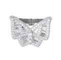 Papillon Baguette Iced Ring