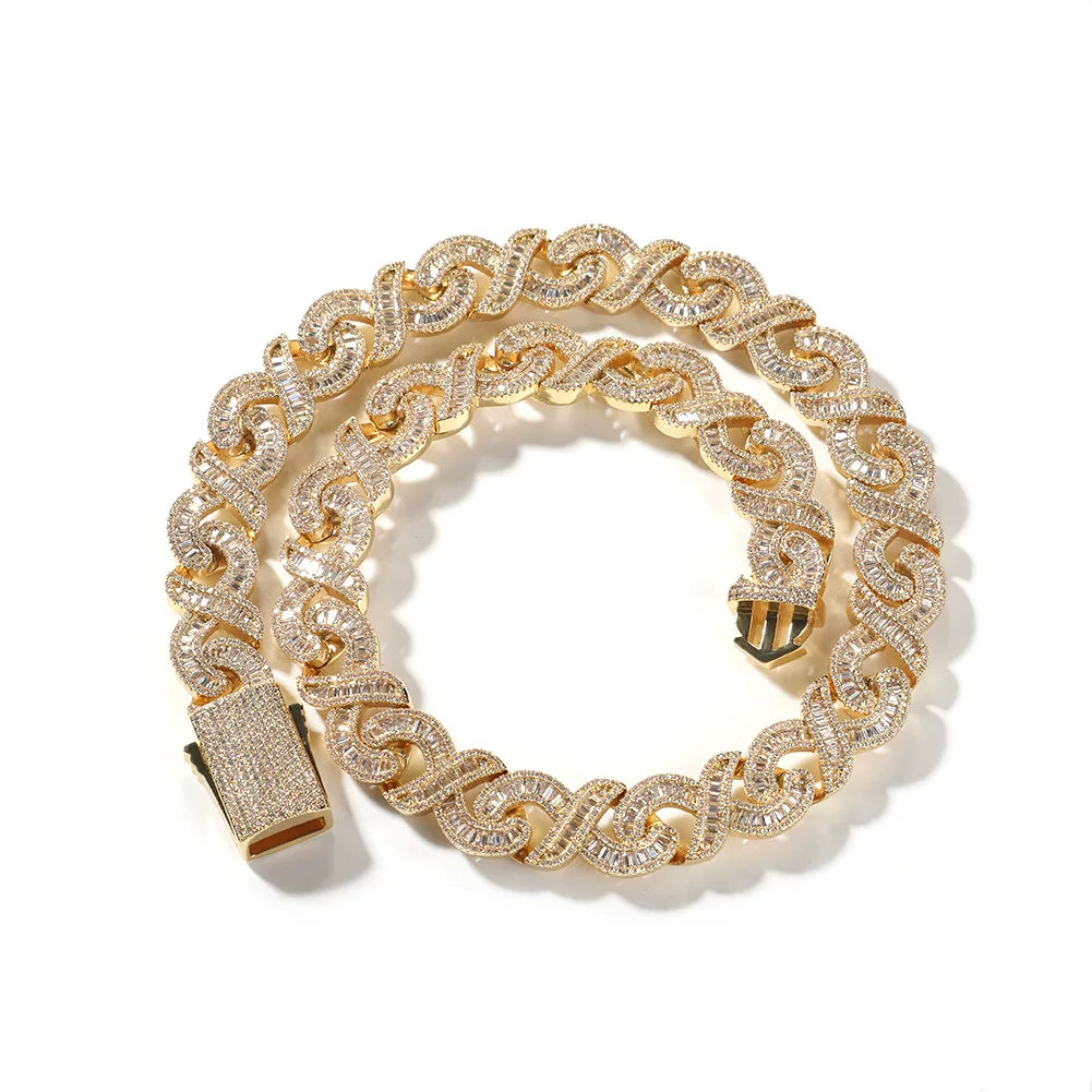 The Double Infinity Cuban Chain Necklace