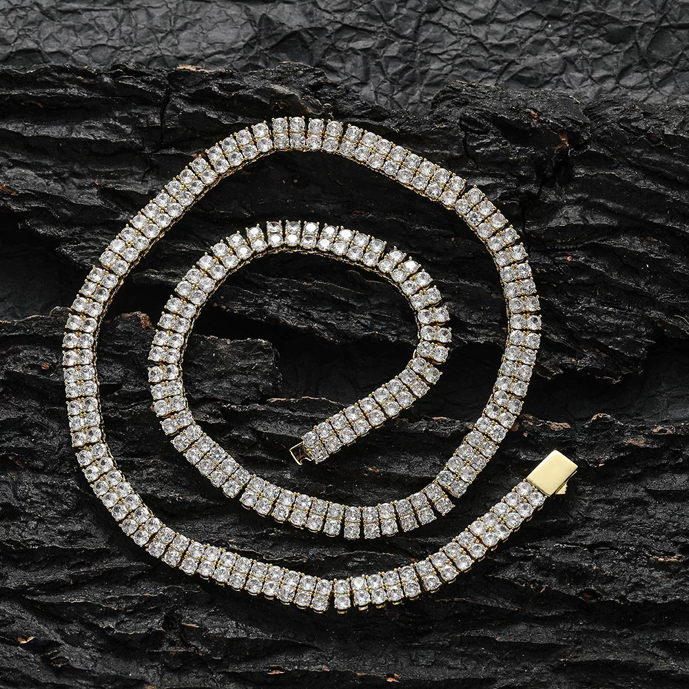 The Double Row Tennis Chain Necklace