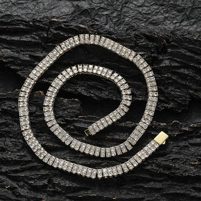 The Double Row Tennis Chain Necklace