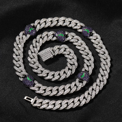 The Strawberry Cuban Chain Necklace
