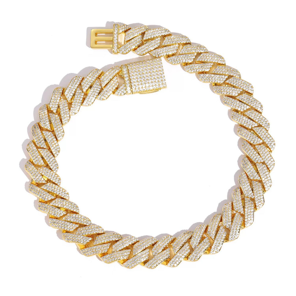Domino Iced Cuban Link Necklace
