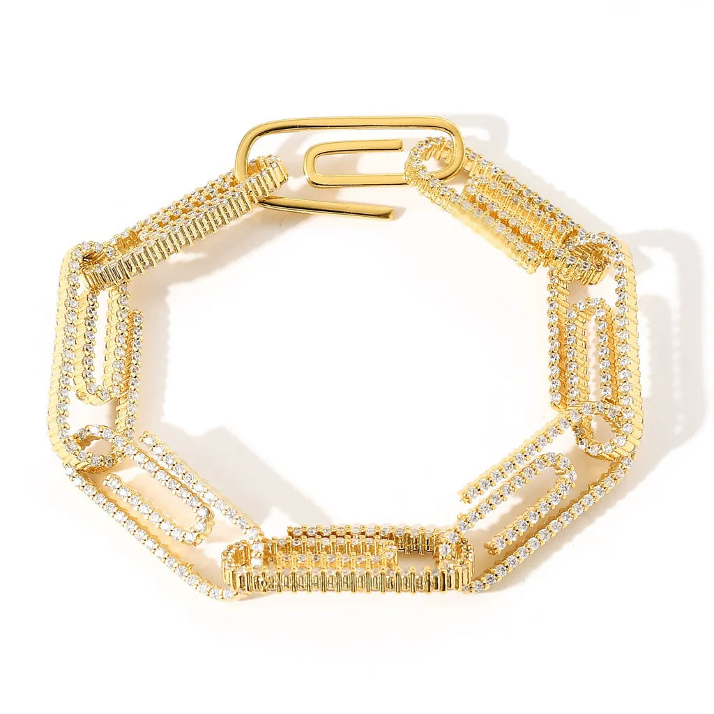 The Paperclip Chain Necklace & Bracelet Set
