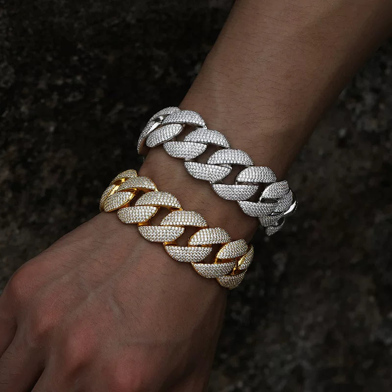 Glacier 20mm Full Iced Cuban Bracelet