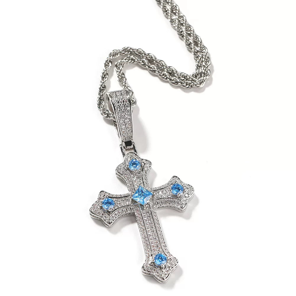 Reliquary Cross Pendant Necklace