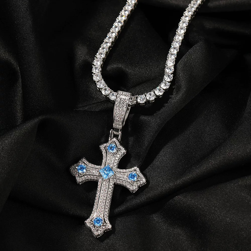 Reliquary Cross Pendant Necklace
