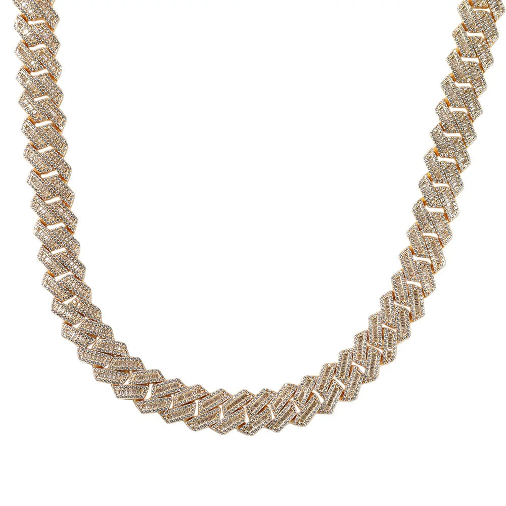 The Baguette Cuban Chain Necklace
