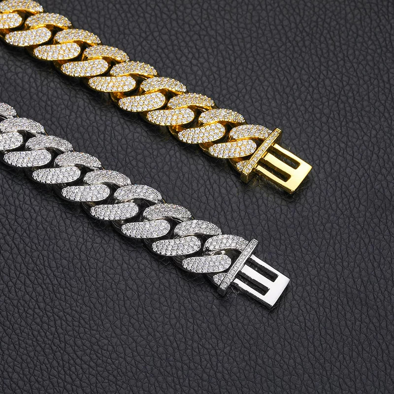 Frost 18mm Oval Link Iced Cuban Bracelet