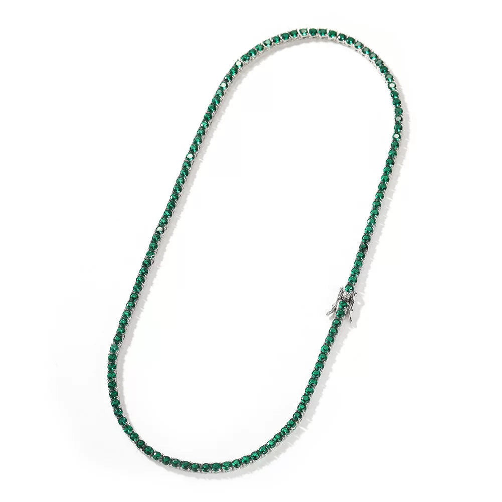 The Emerald Tennis Chain Necklace