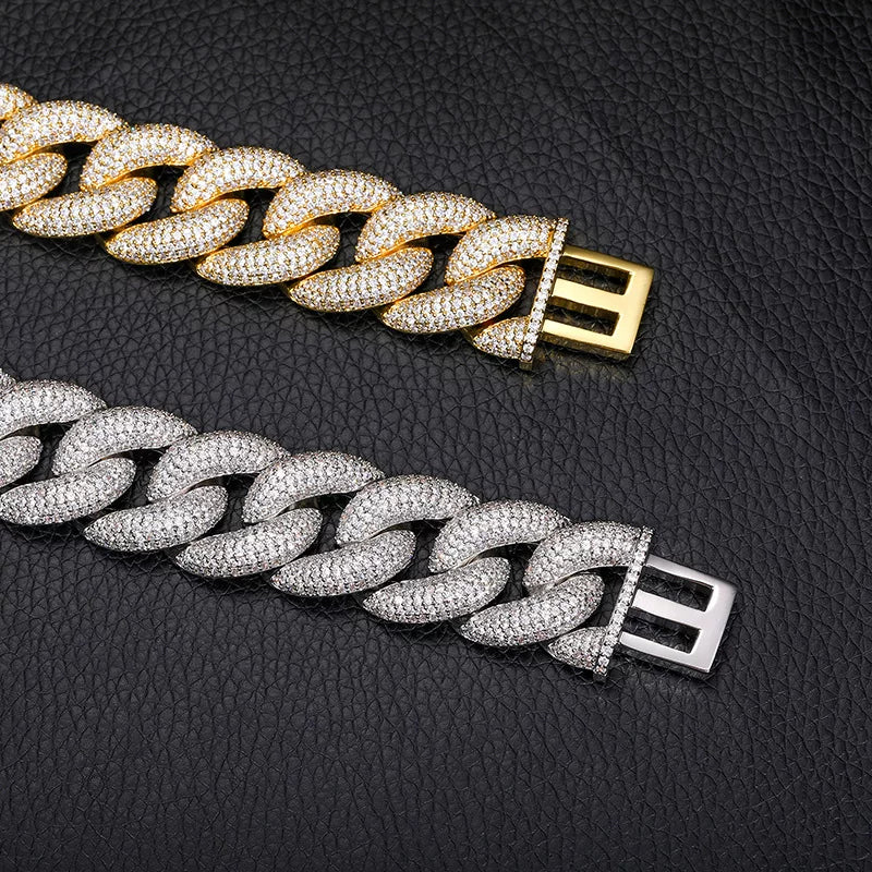 Dome 20mm Iced Cuban Bracelet