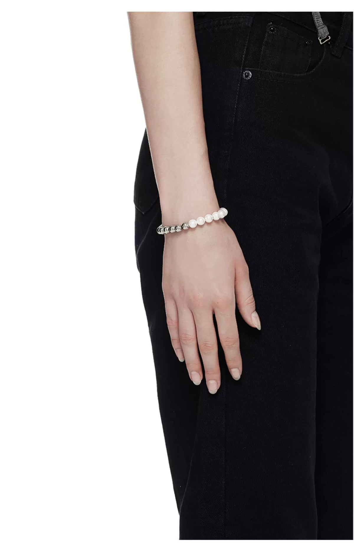 The Half Pearl Carabiner Bracelet