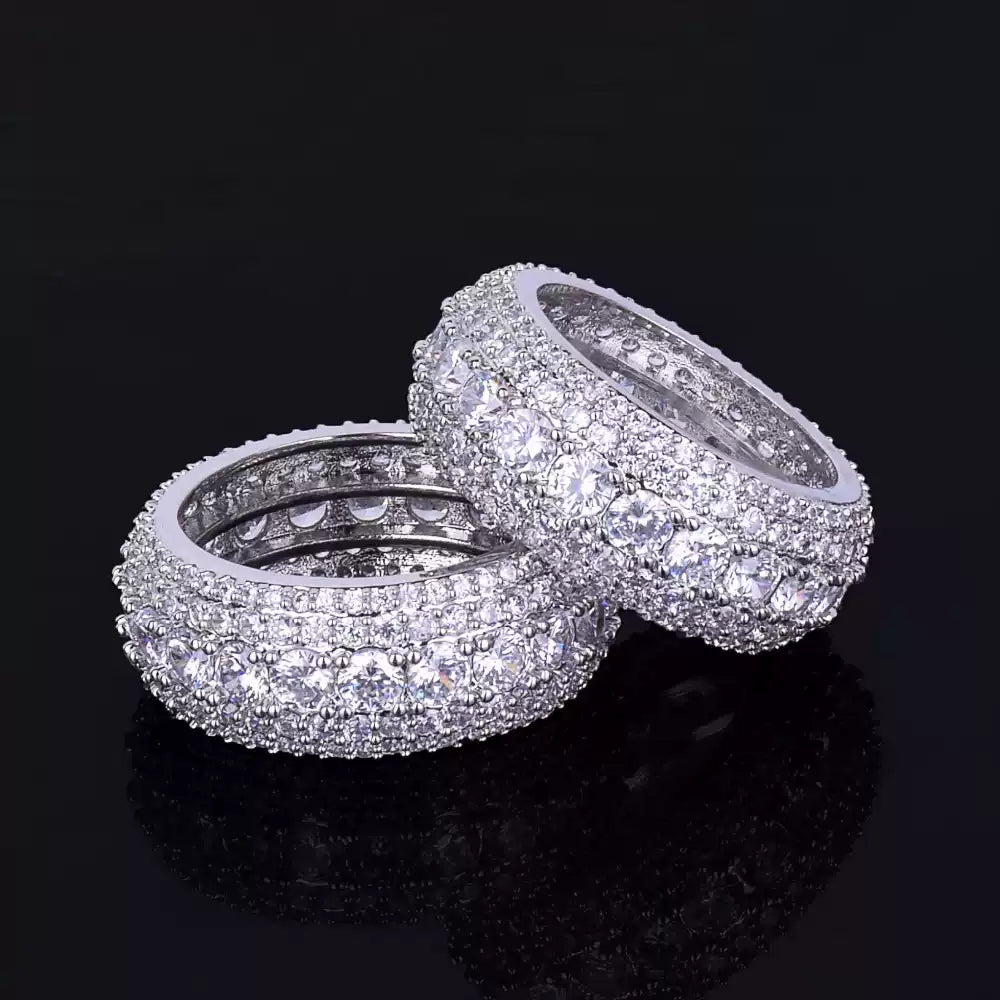 Pave CZ Eternity Band Ring