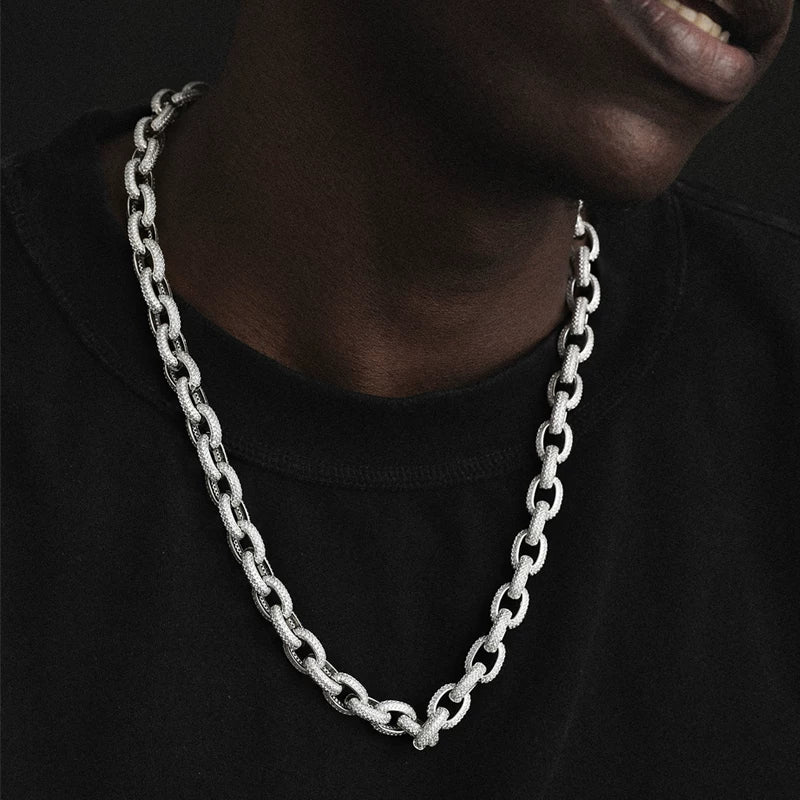 Avalanche Iced Rolo Link Necklace