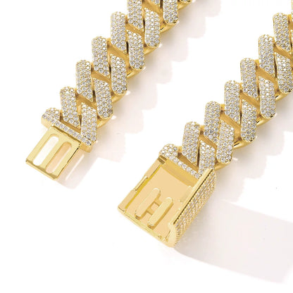 Domino Iced Cuban Link Necklace
