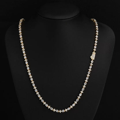 Starburst Prong Tennis Necklace